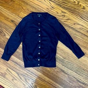 Dark Purple Banana Republic cardigan, so soft!